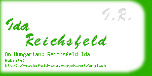 ida reichsfeld business card